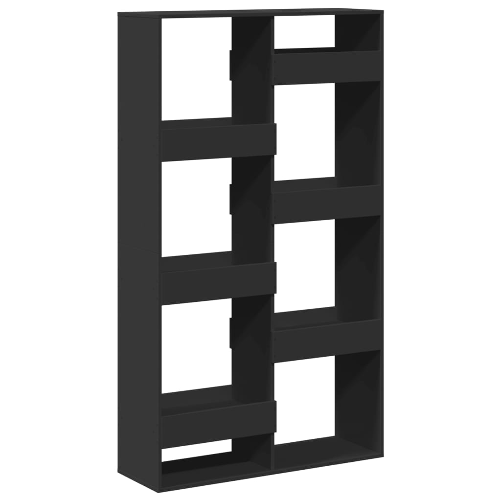 Bookcase, black, 100x33x175 cm, processed wood