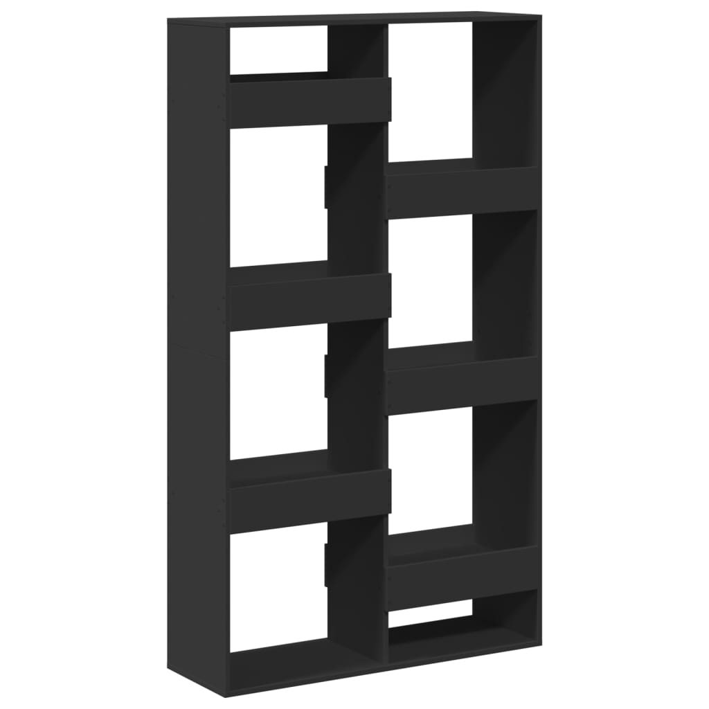 Bookcase, black, 100x33x175 cm, processed wood