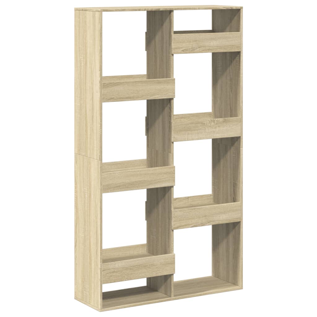 Bookcase, sonoma oak, 100x33x175 cm, processed wood