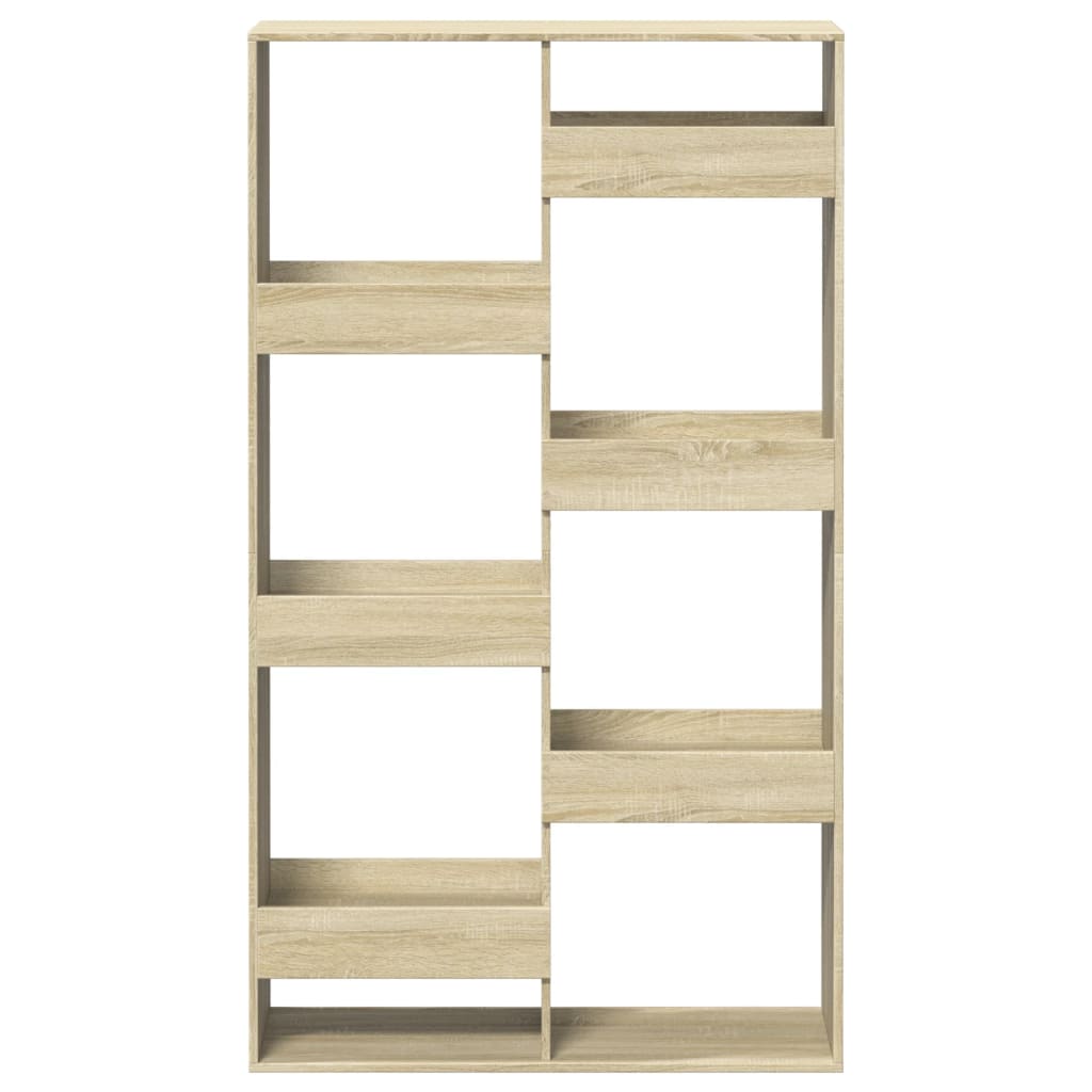 Bookcase, sonoma oak, 100x33x175 cm, processed wood