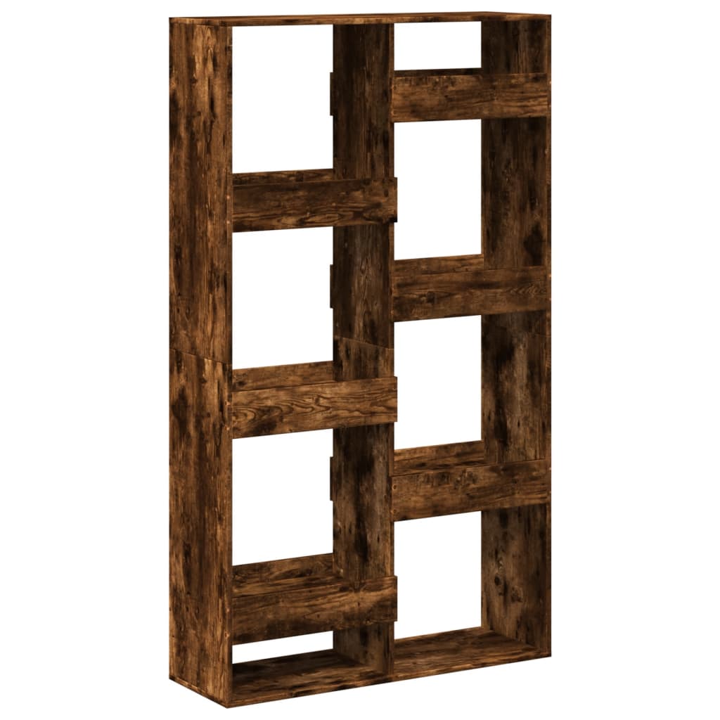 Bookcase, smoky oak, 100x33x175 cm, processed wood