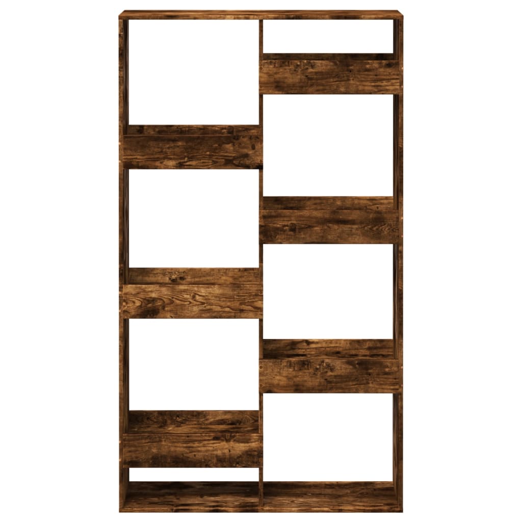 Bookcase, smoky oak, 100x33x175 cm, processed wood