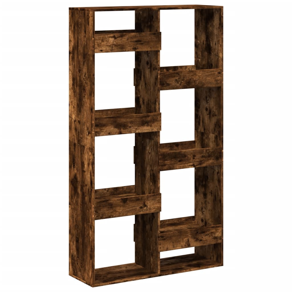 Bookcase, smoky oak, 100x33x175 cm, processed wood