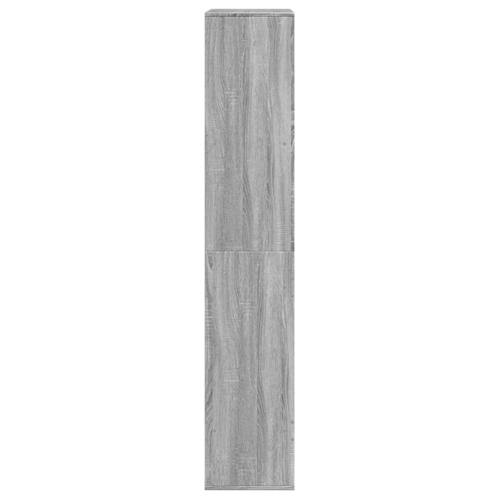 Bookcase, sonoma grey, 100x33x175 cm, engineered wood