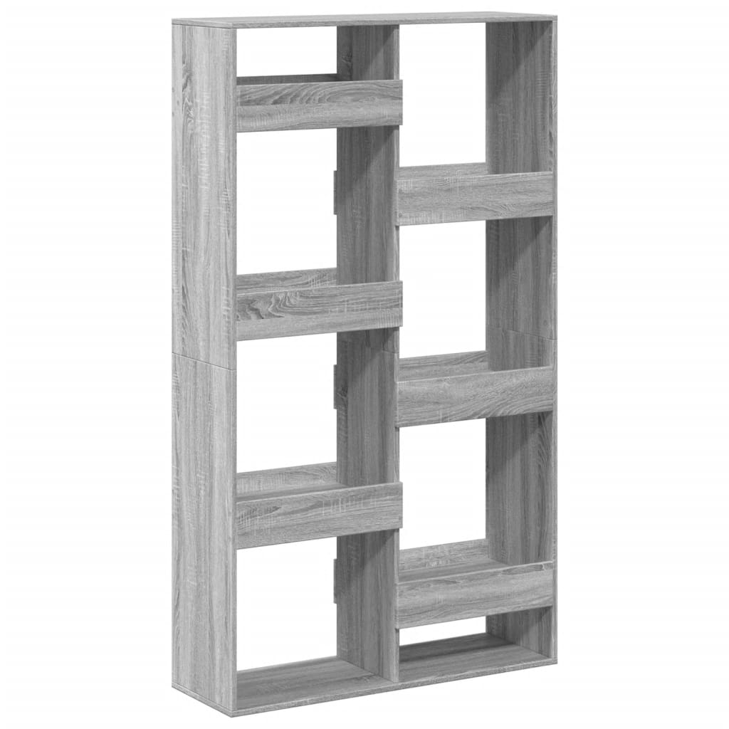 Bookcase, sonoma grey, 100x33x175 cm, engineered wood