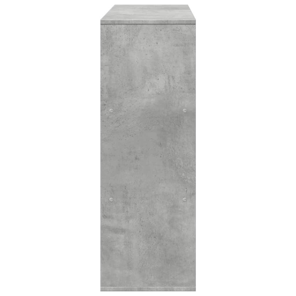 Room divider, concrete grey, 100x33x94.5 cm, engineered wood