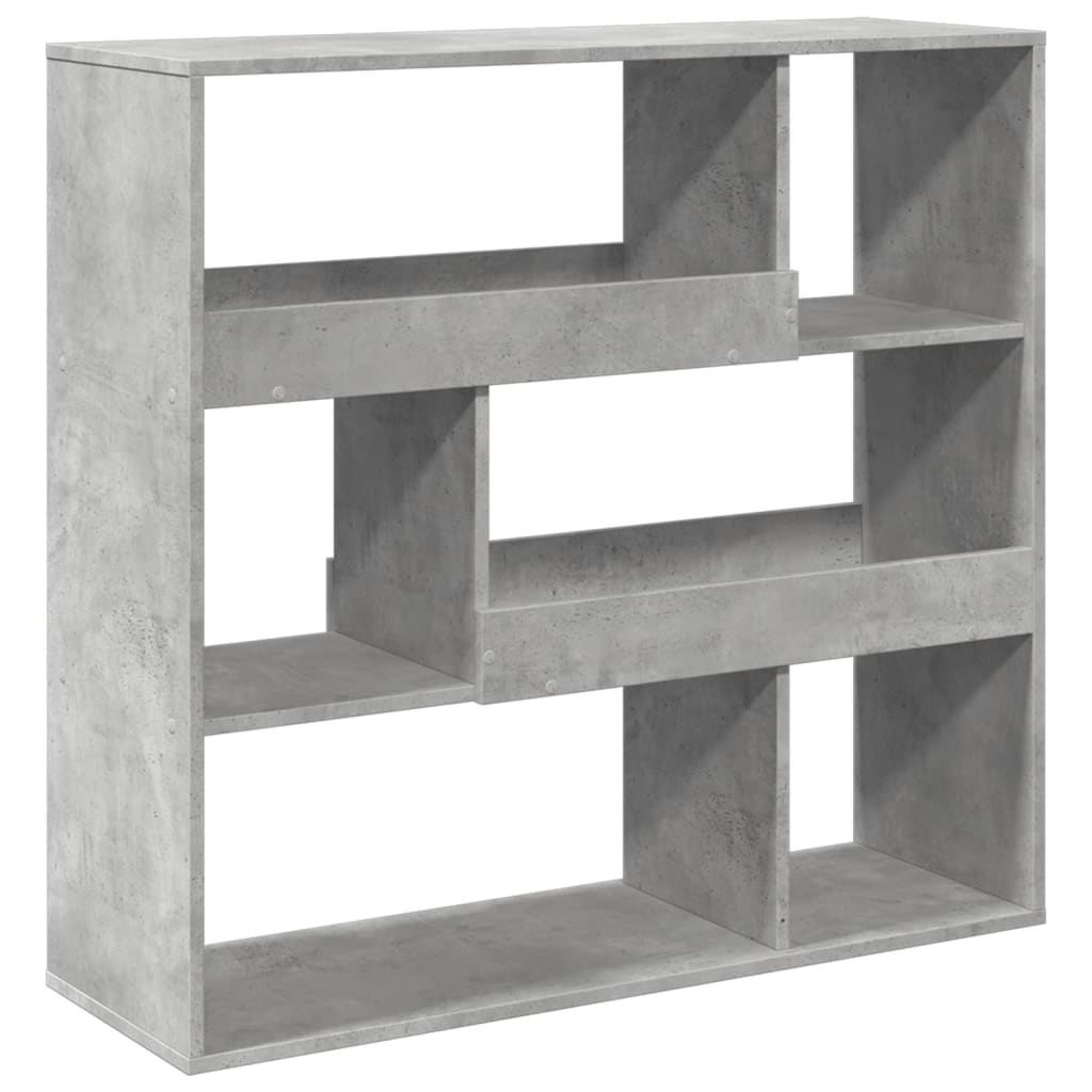 Room divider, concrete grey, 100x33x94.5 cm, engineered wood