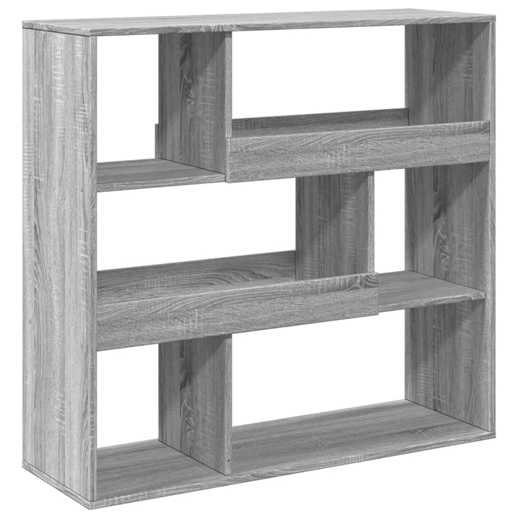 Room divider, sonoma grey, 100x33x94.5 cm, engineered wood