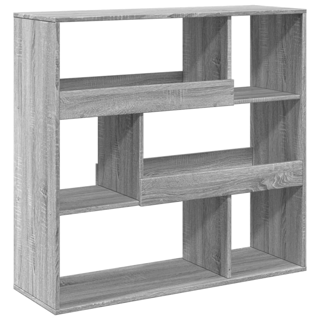 Room divider, sonoma grey, 100x33x94.5 cm, engineered wood