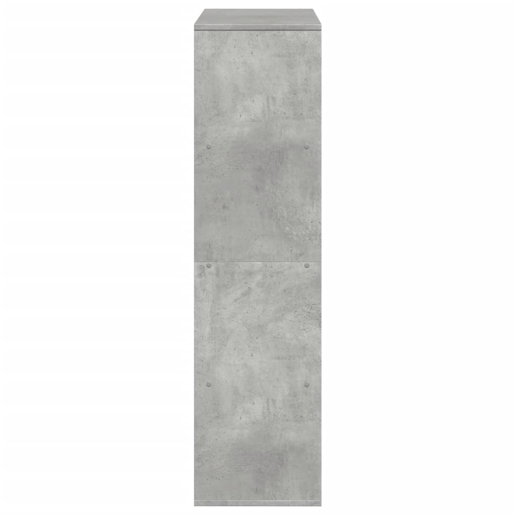 Room divider, concrete grey, 100x33x125.5 cm, engineered wood