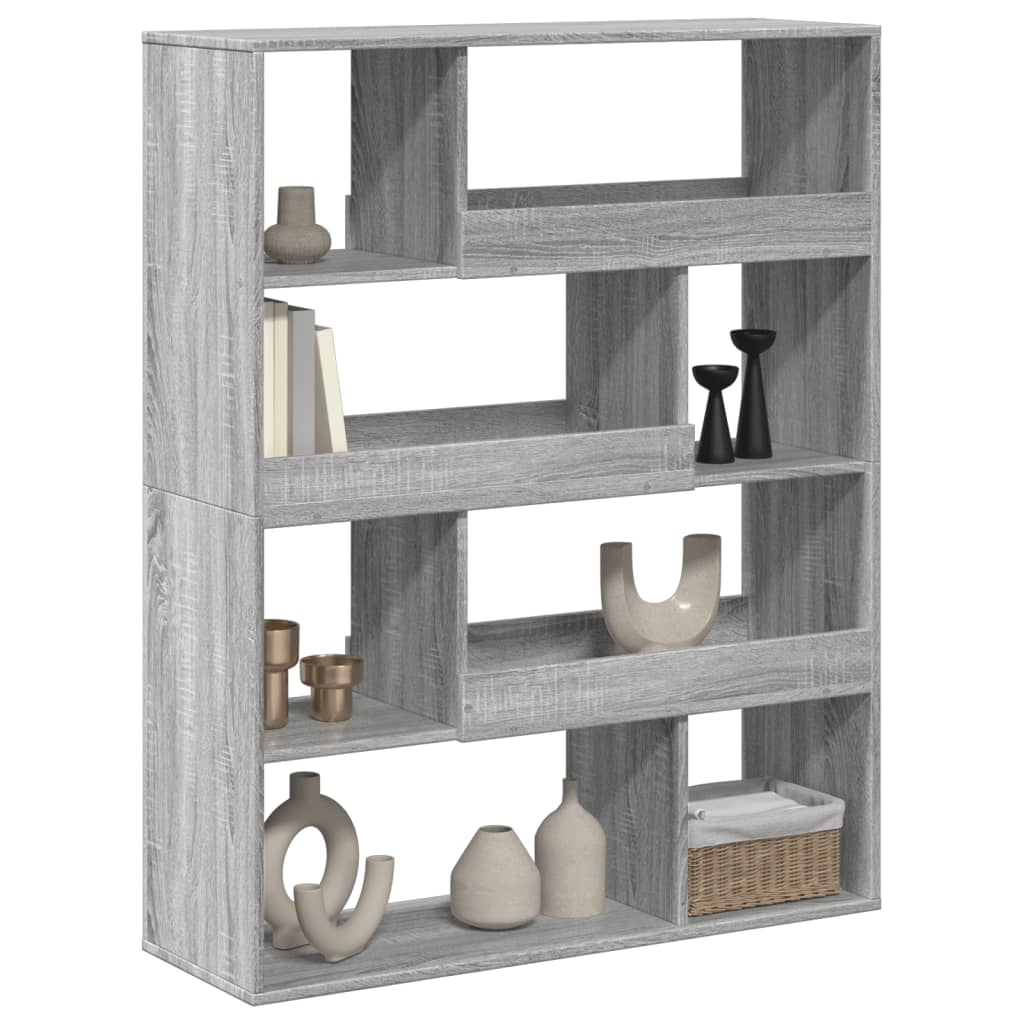 Sonoma gray room divider, 100x33x125.5 cm, engineered wood