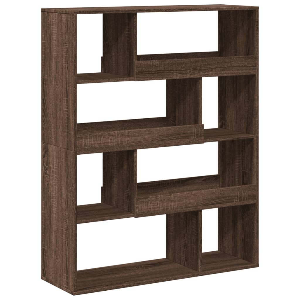 Room divider, brown oak, 100x33x125.5 cm, processed wood