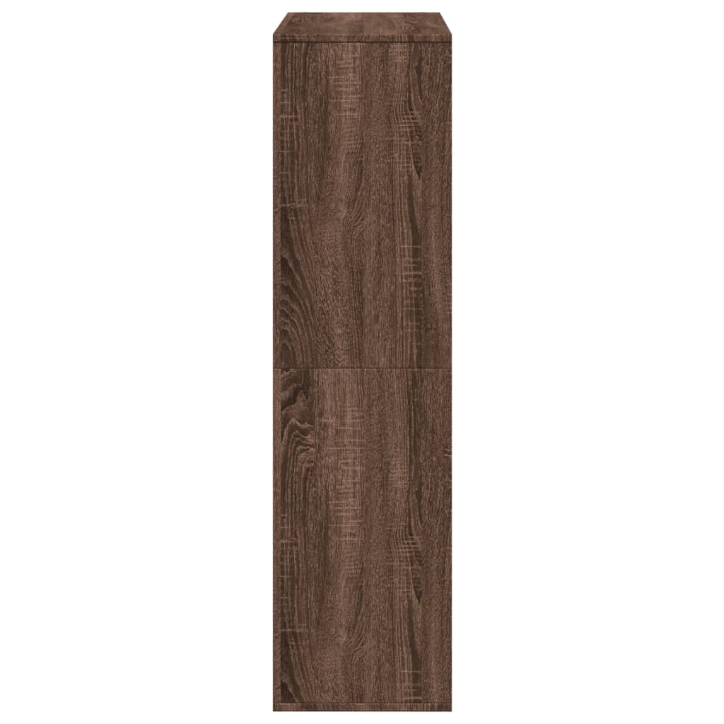 Room divider, brown oak, 100x33x125.5 cm, processed wood