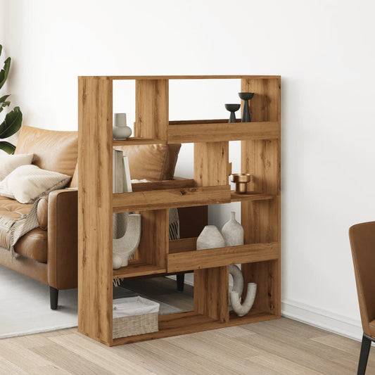 Handcrafted oak room divider 100x33x125.5cm processed wood