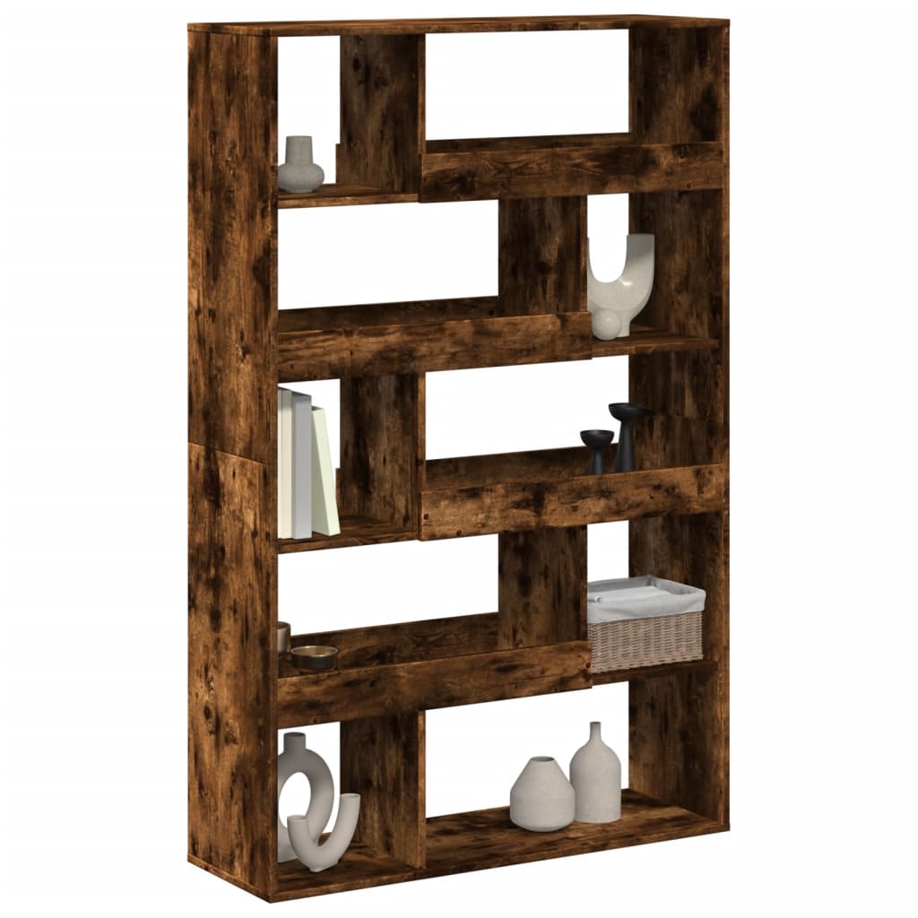 Smoked oak room divider 100x33x156.5 cm processed wood