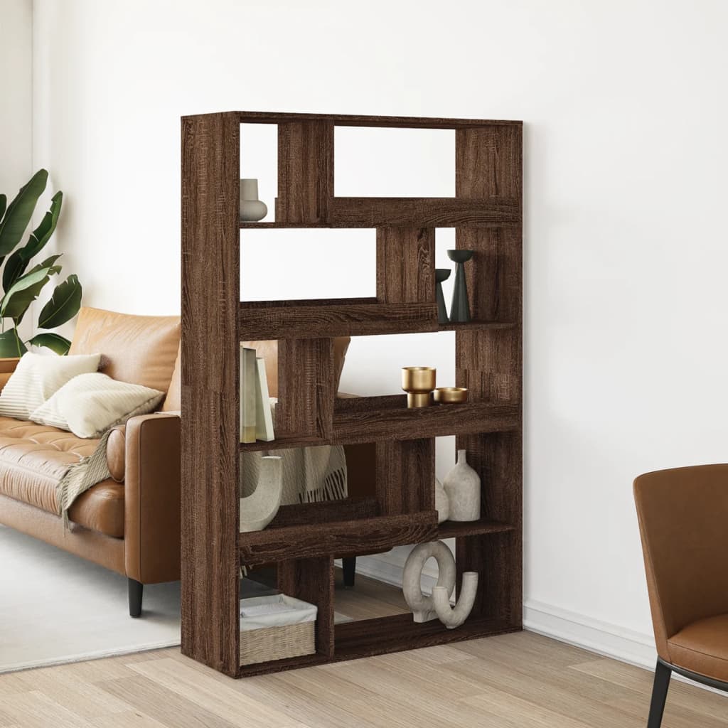 Room divider, brown oak, 100x33x156.5 cm, processed wood