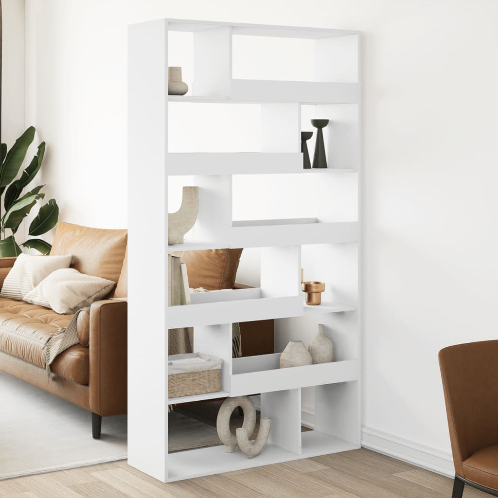 Room divider, white, 100x33x187.5 cm, processed wood