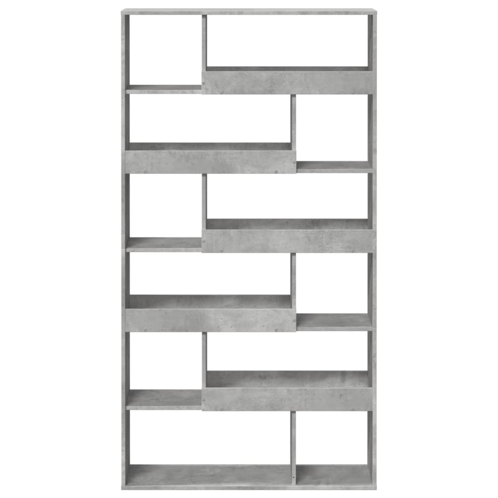 Room divider, concrete grey, 100x33x187.5 cm, engineered wood