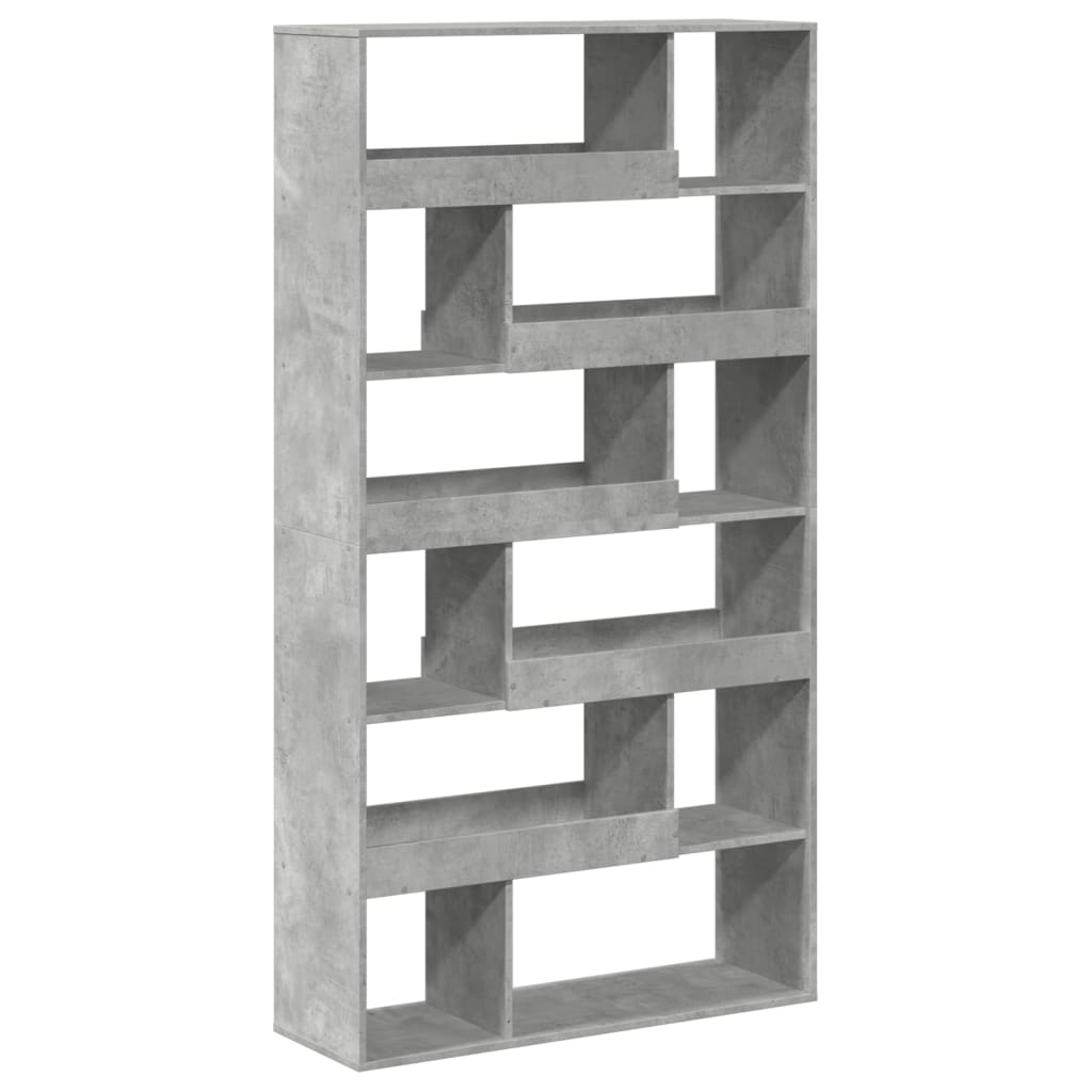 Room divider, concrete grey, 100x33x187.5 cm, engineered wood