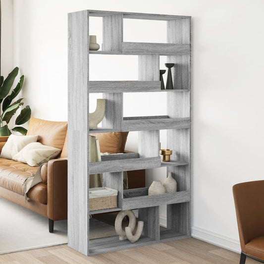 Sonoma gray room divider, 100x33x187.5 cm, engineered wood