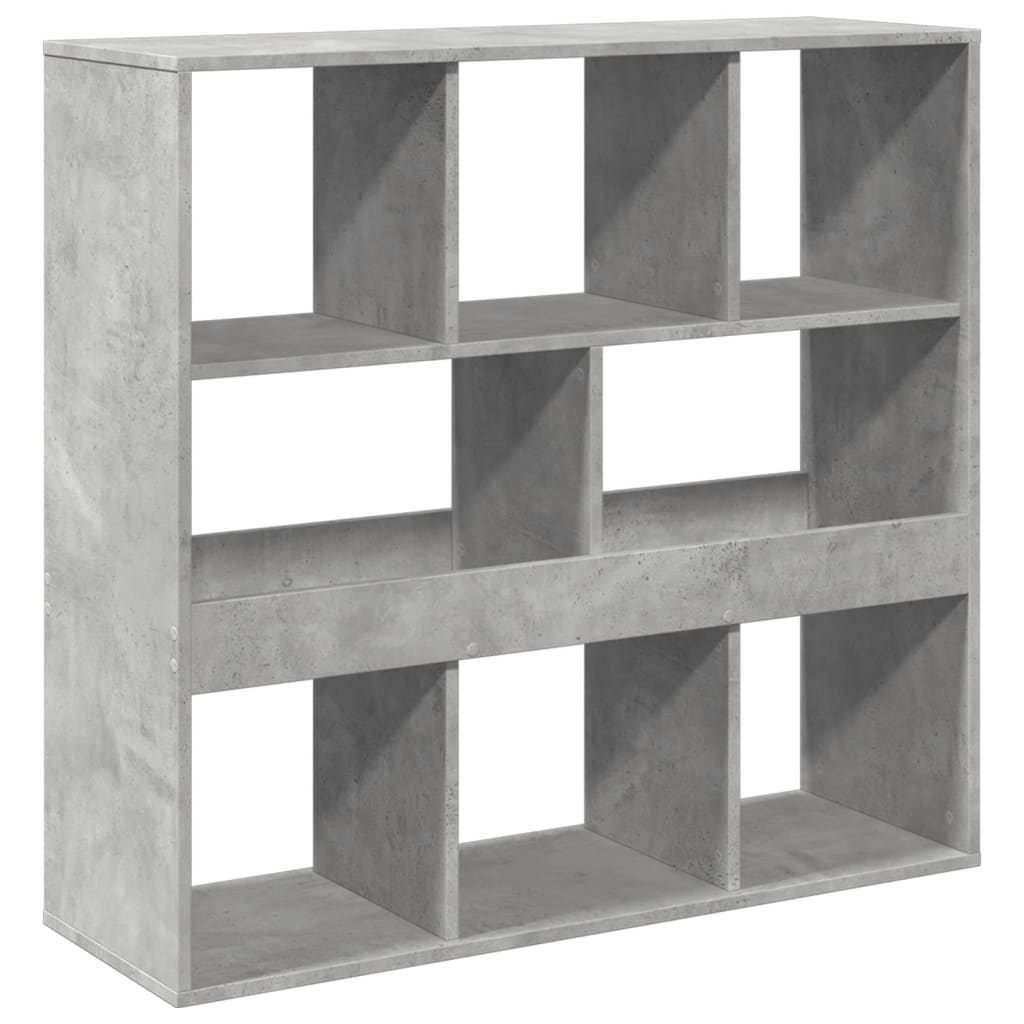 Room divider, concrete grey, 100x33x94.5 cm, engineered wood