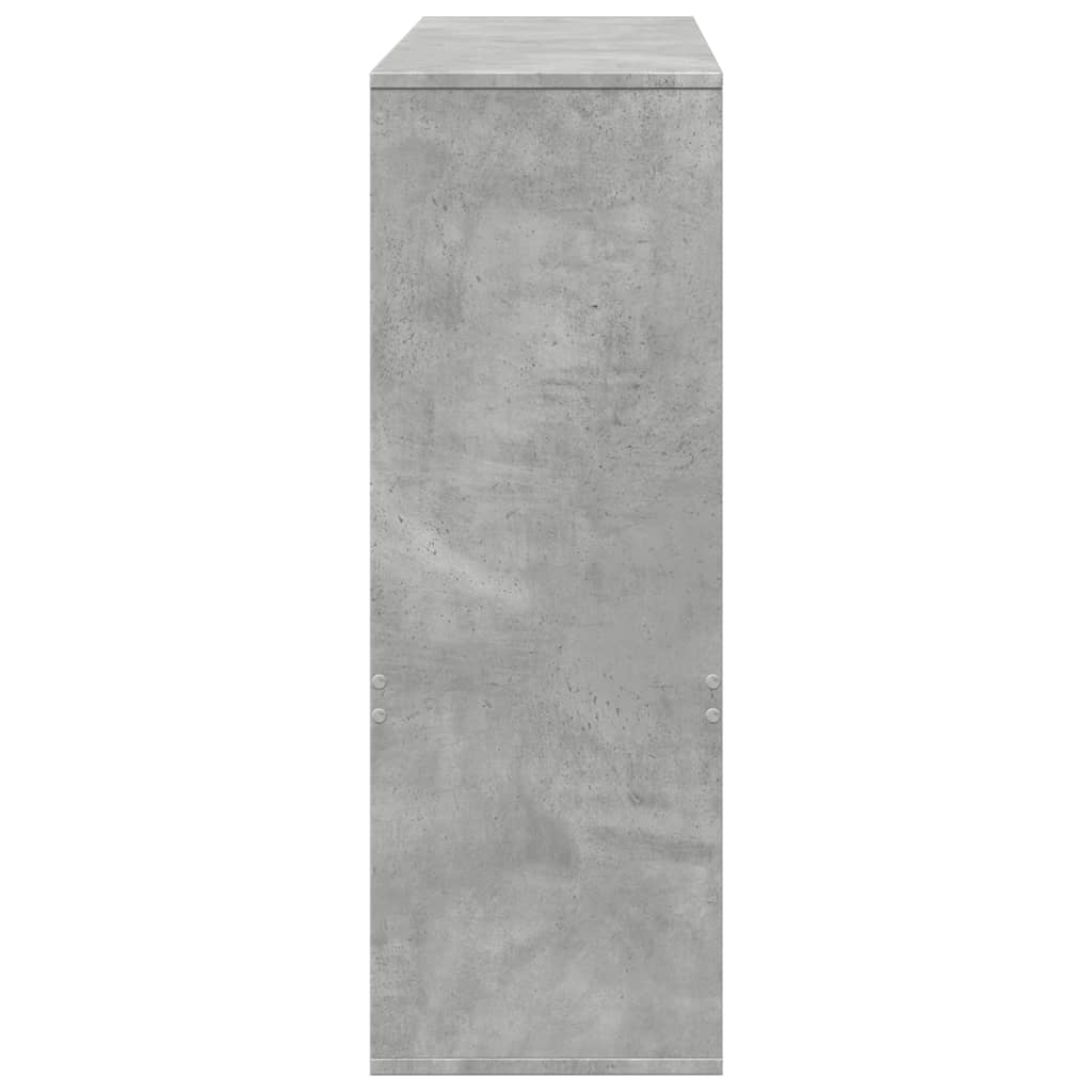 Room divider, concrete grey, 100x33x94.5 cm, engineered wood