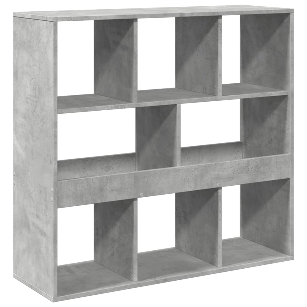 Room divider, concrete grey, 100x33x94.5 cm, engineered wood