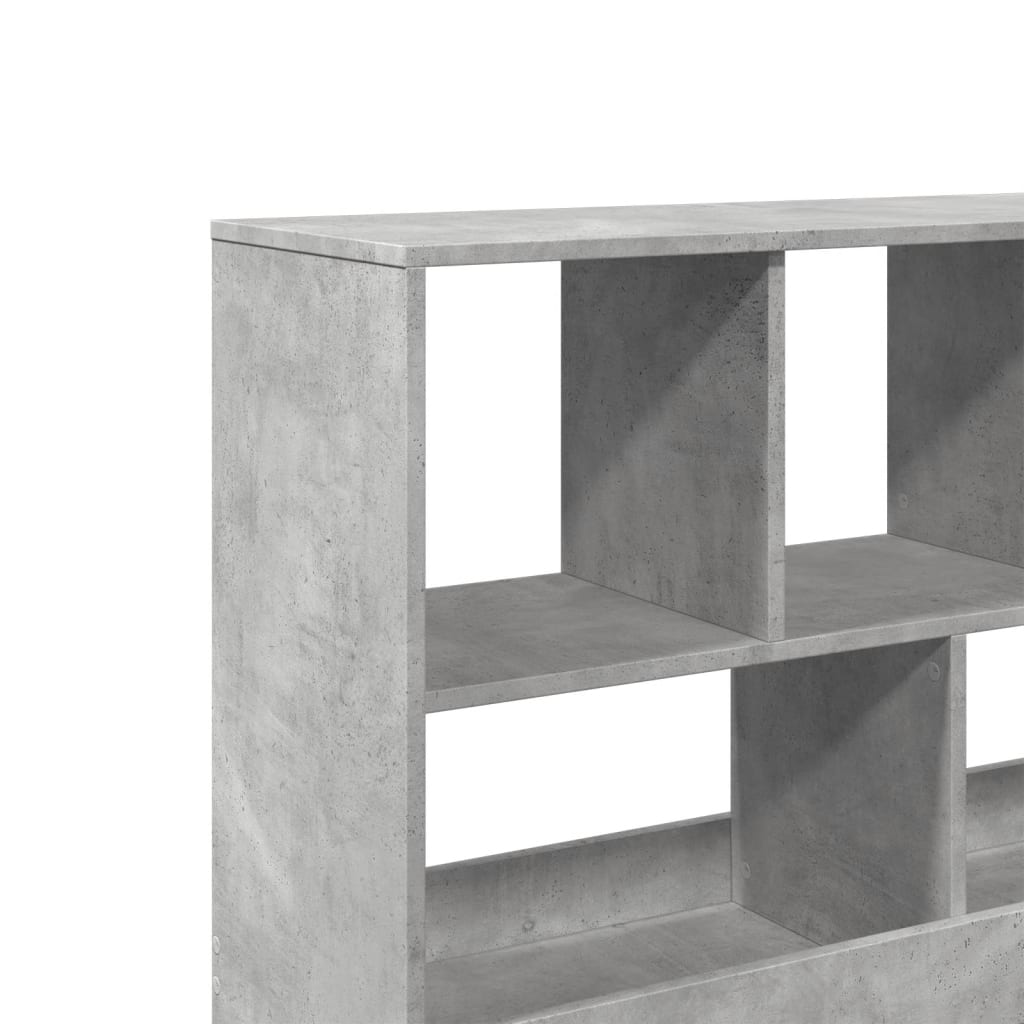 Room divider, concrete grey, 100x33x94.5 cm, engineered wood