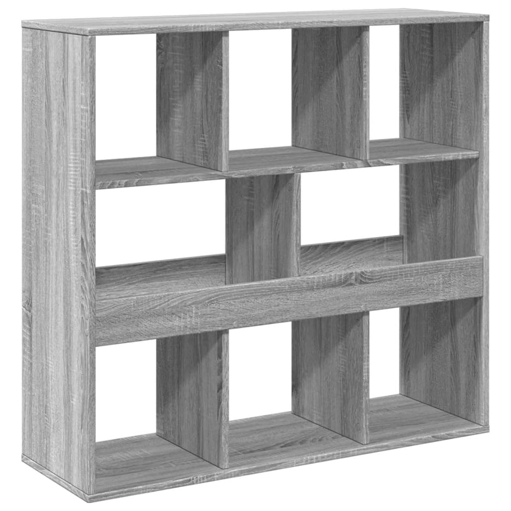 Room divider, sonoma grey, 100x33x94.5 cm, engineered wood