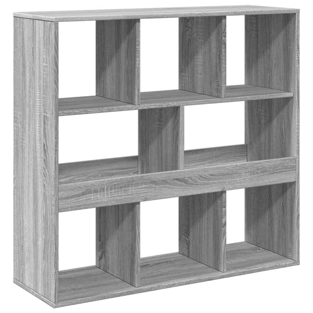 Room divider, sonoma grey, 100x33x94.5 cm, engineered wood