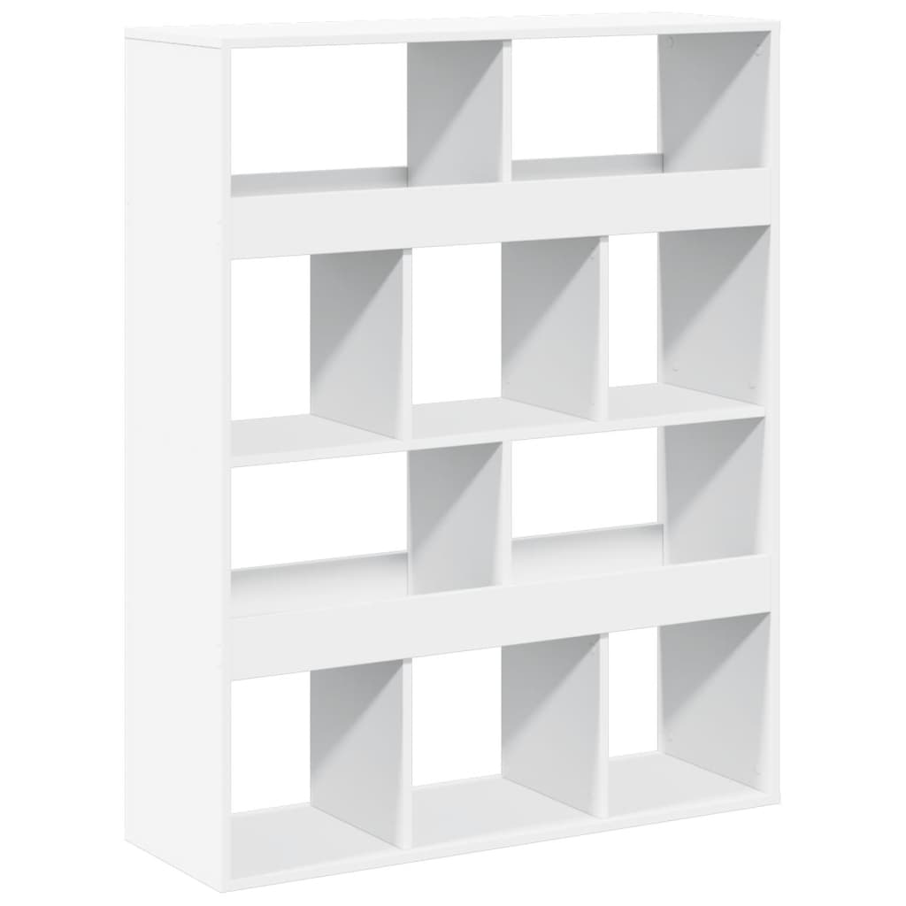 Room divider, white, 100x33x125.5 cm, processed wood