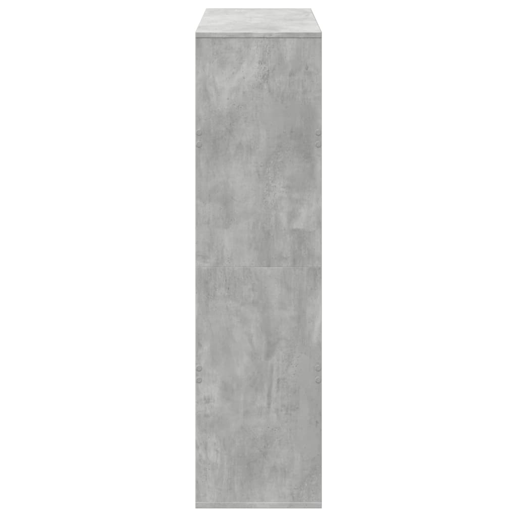 Room divider, concrete grey, 100x33x125.5 cm, engineered wood