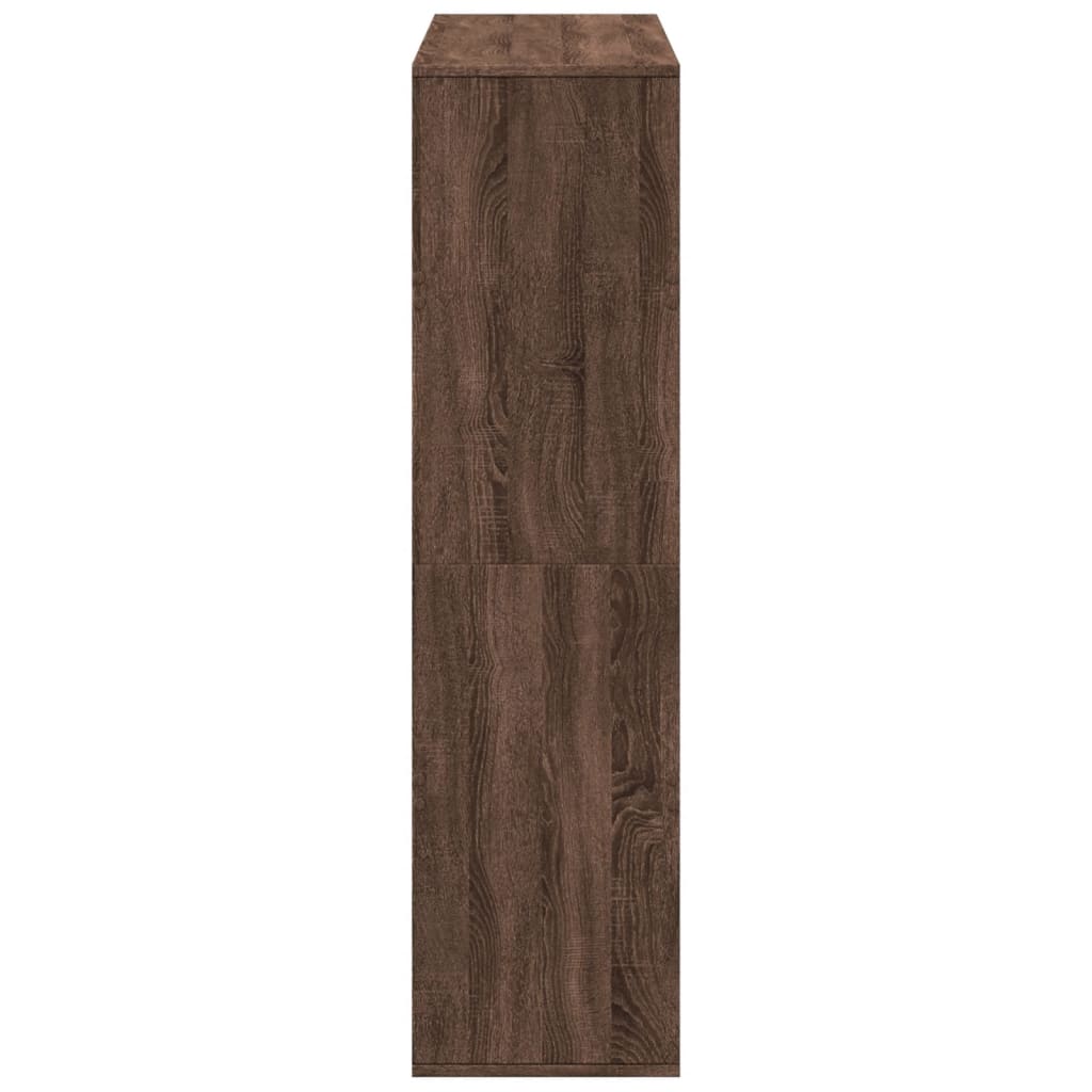 Room divider, brown oak, 100x33x125.5 cm, processed wood