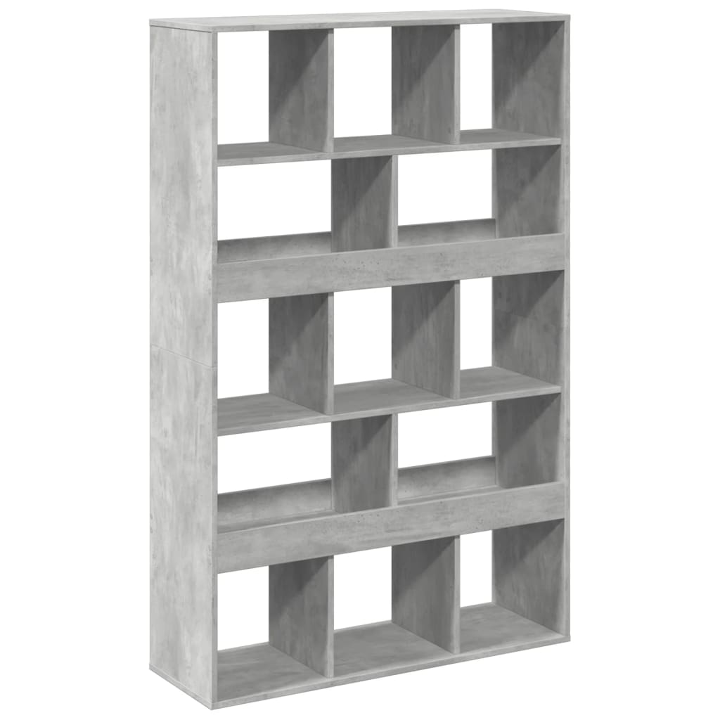 Room divider, concrete grey, 100x33x156.5 cm, engineered wood