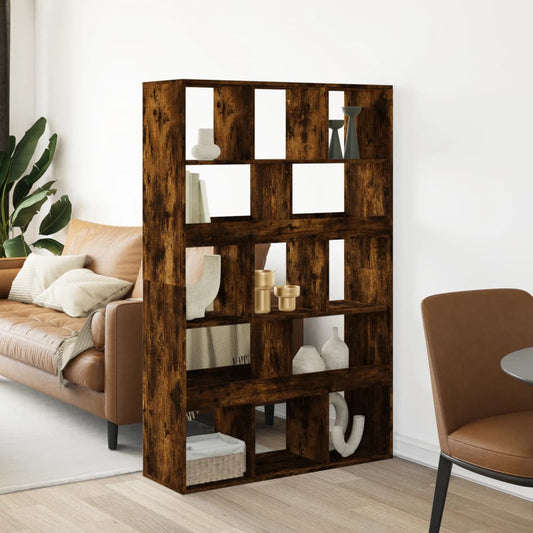 Smoked oak room divider 100x33x156.5 cm processed wood