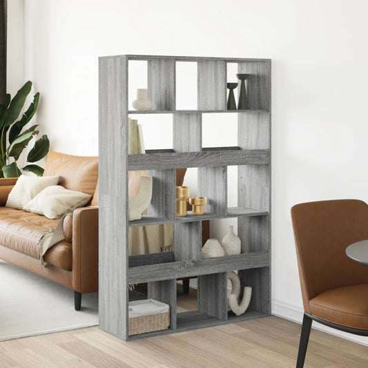 Sonoma gray room divider, 100x33x156.5 cm, engineered wood