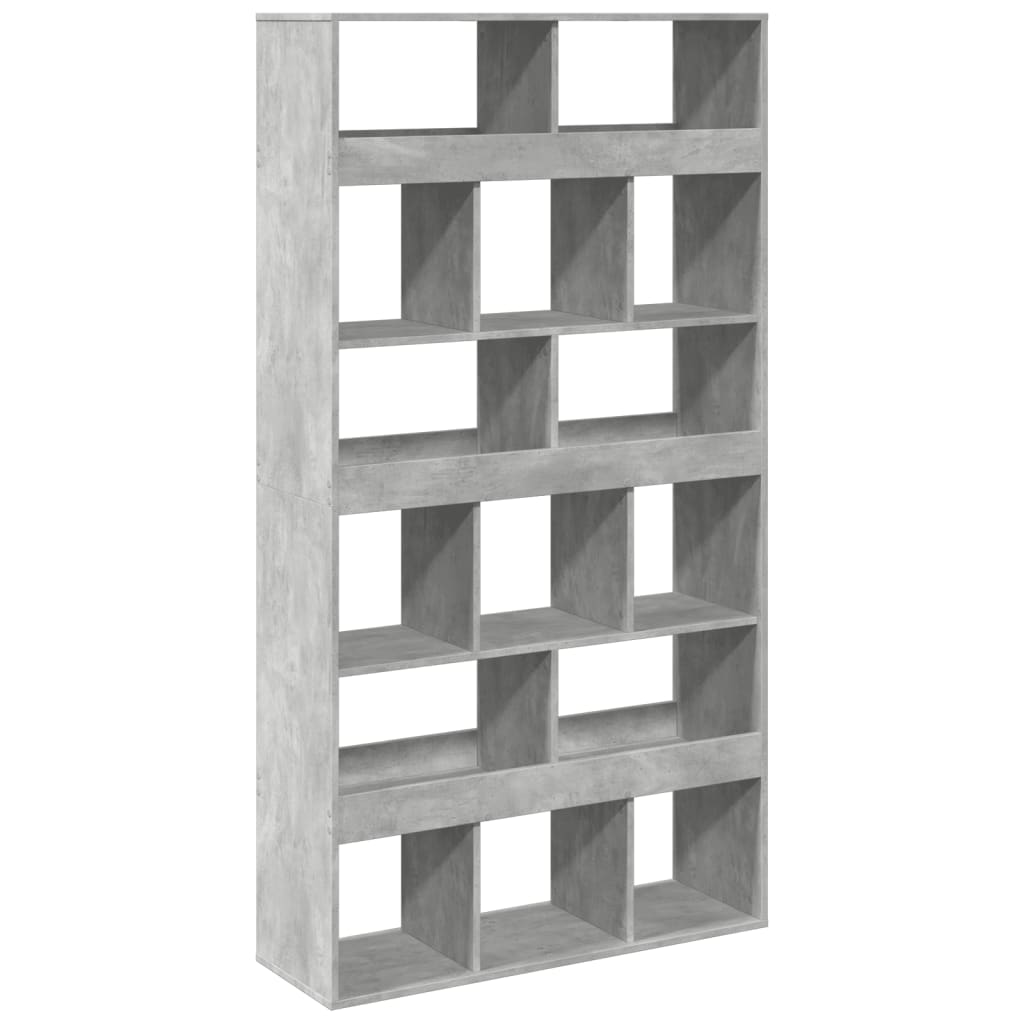 Room divider, concrete grey, 100x33x187.5 cm, engineered wood