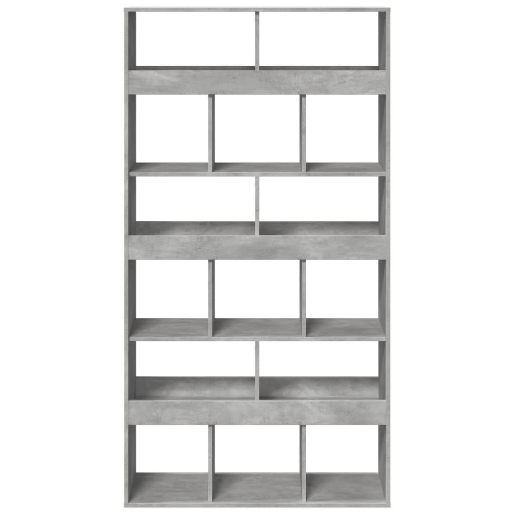 Room divider, concrete grey, 100x33x187.5 cm, engineered wood