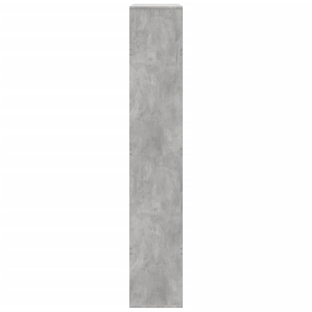 Room divider, concrete grey, 100x33x187.5 cm, engineered wood