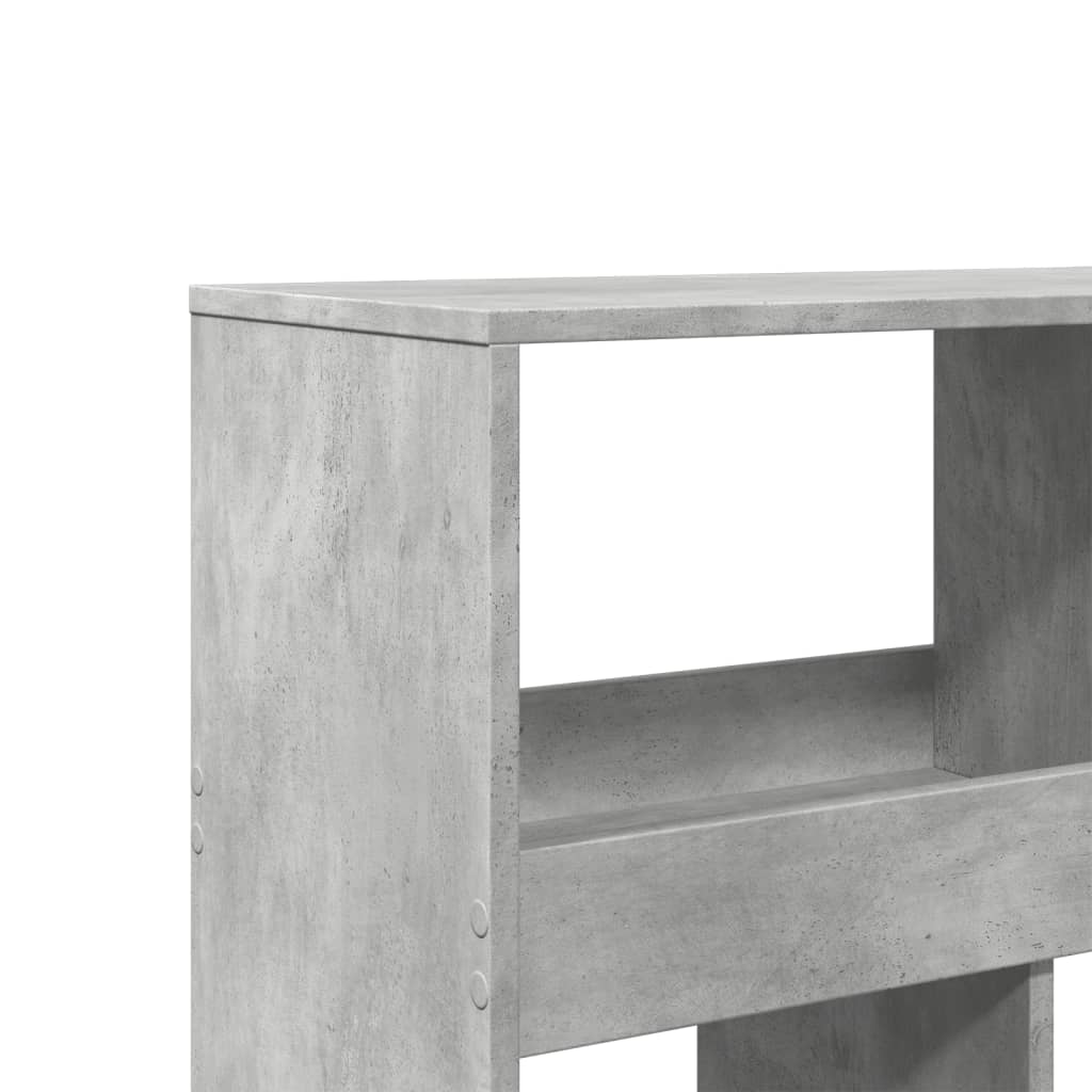 Room divider, concrete grey, 100x33x187.5 cm, engineered wood