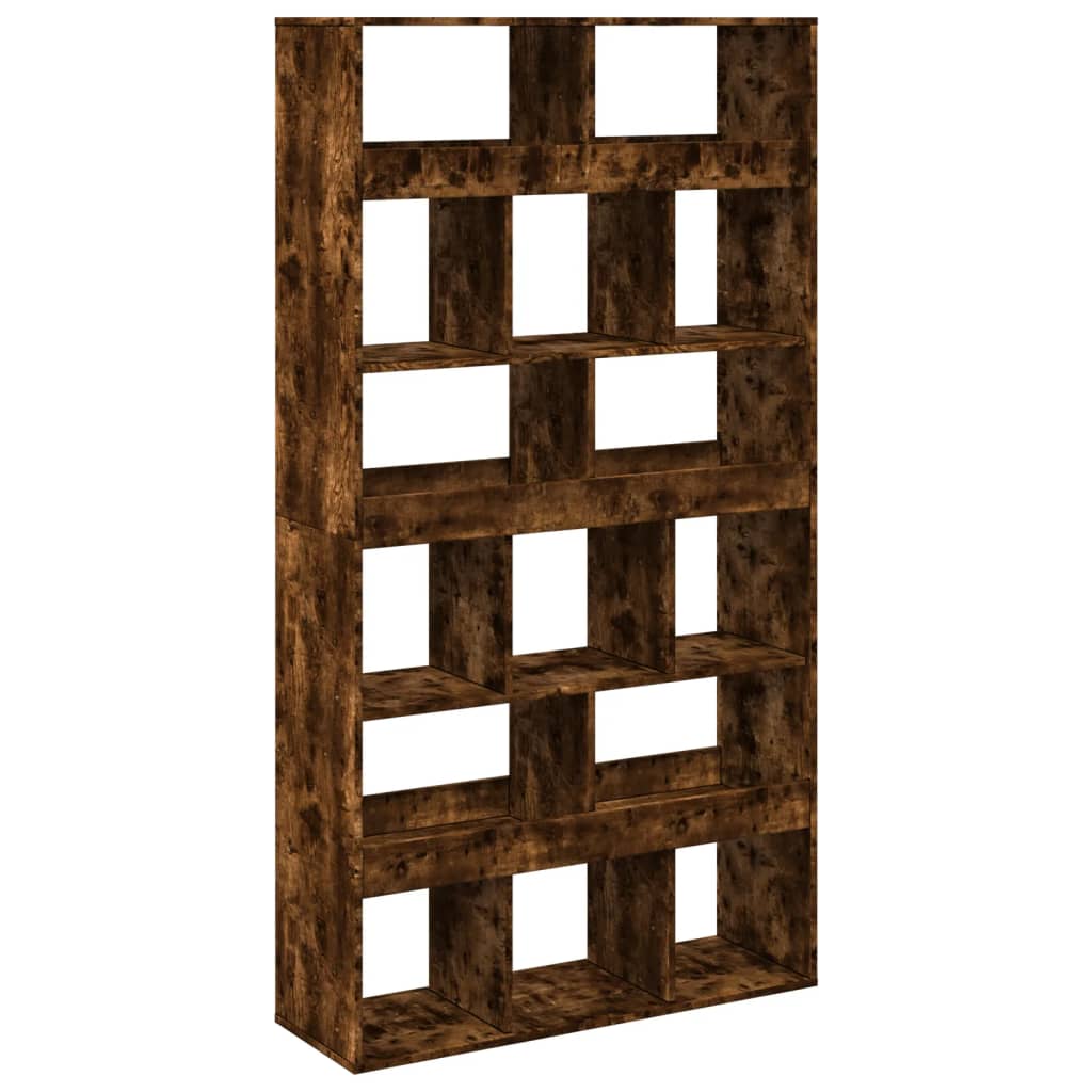 Smoked oak room divider 100x33x187.5 cm processed wood