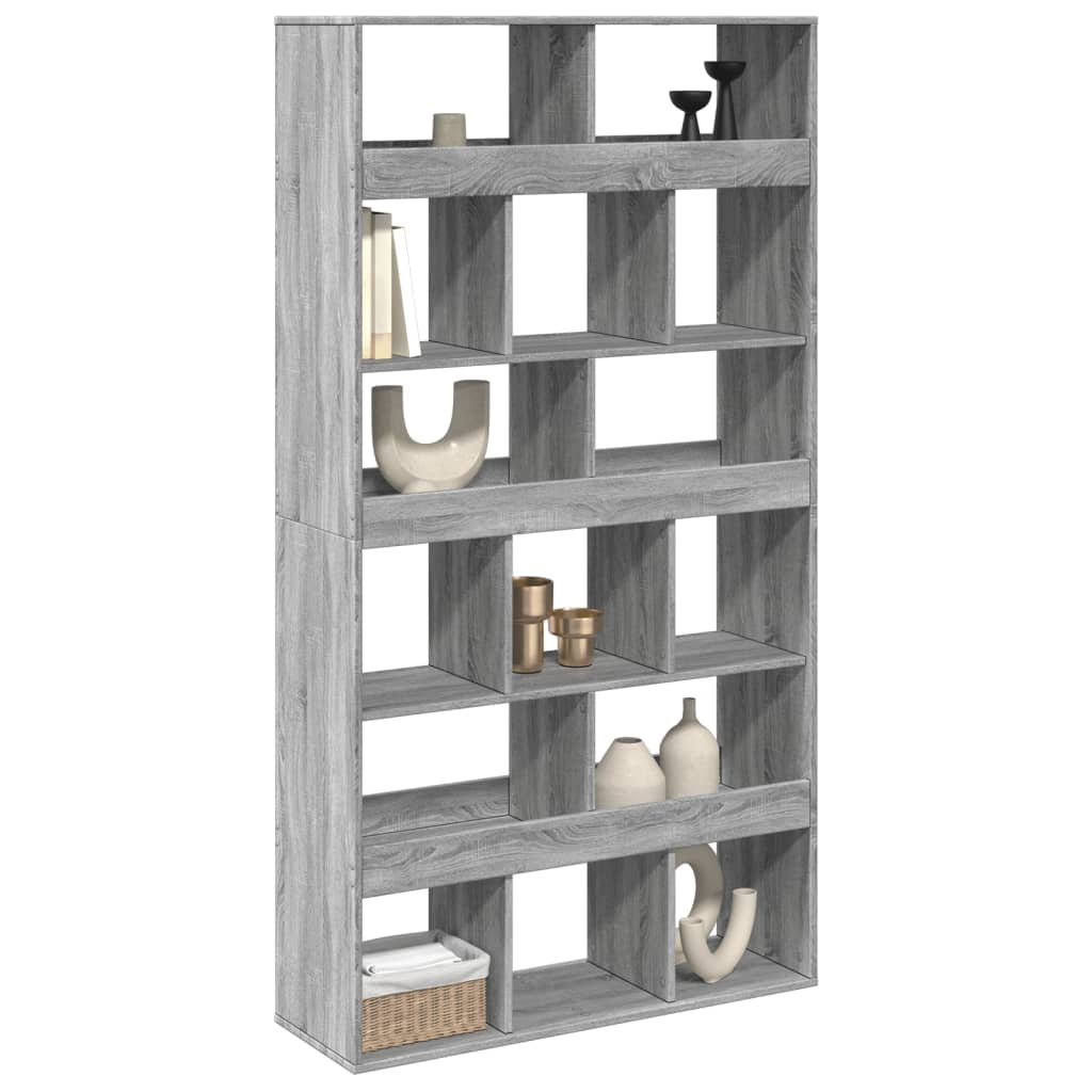 Sonoma gray room divider, 100x33x187.5 cm, engineered wood