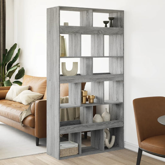 Sonoma gray room divider, 100x33x187.5 cm, engineered wood