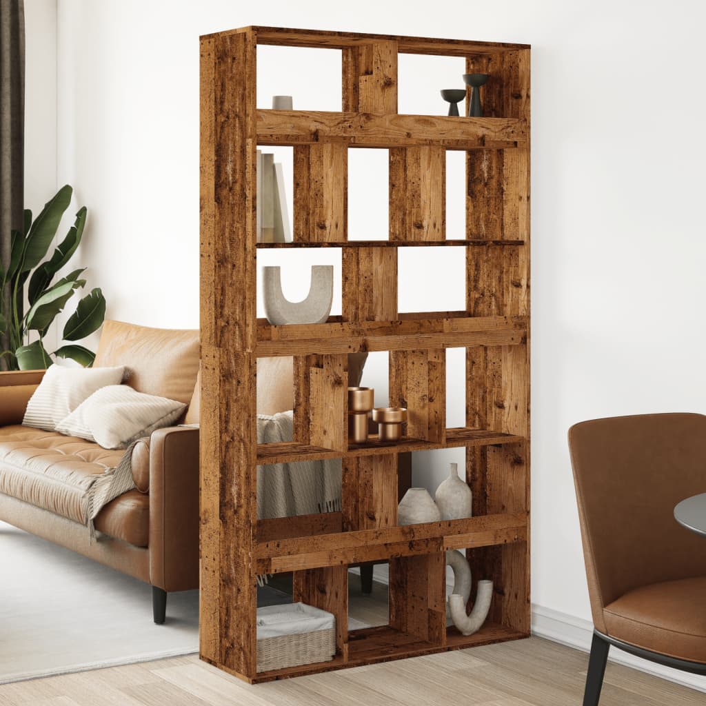 Old wood room divider, 100x33x187.5 cm, processed wood