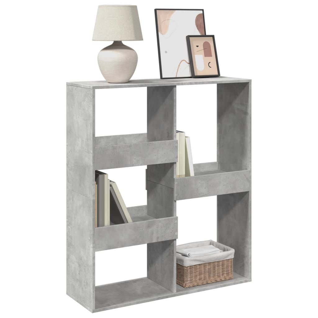 Room divider, concrete grey, 100x33x115 cm, engineered wood