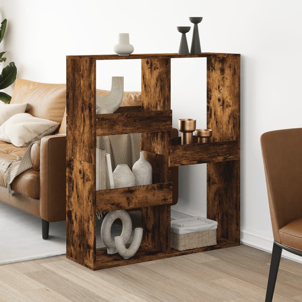 Room divider, smoky oak, 100x33x115 cm, processed wood