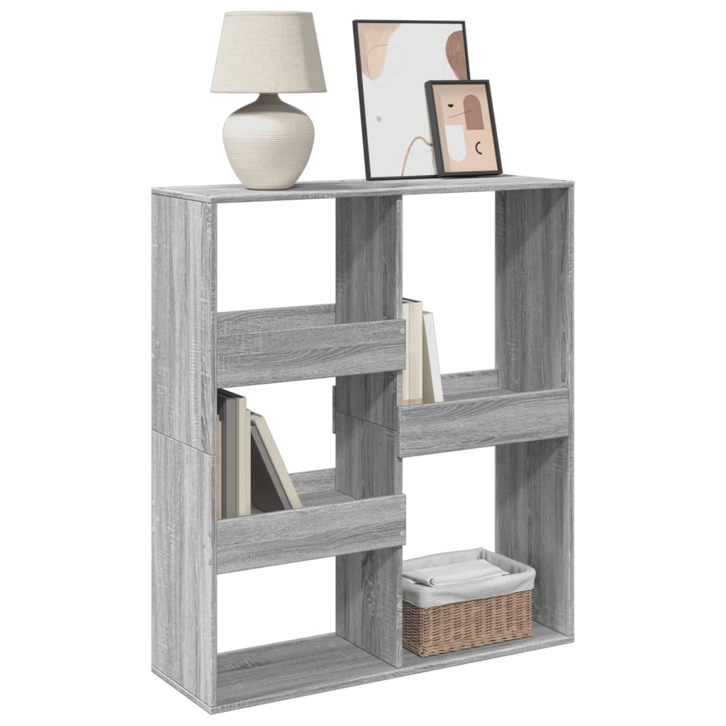 Room divider, sonoma grey, 100x33x115 cm, engineered wood