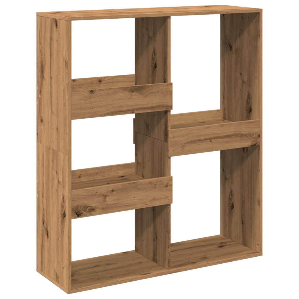 Room divider, handcrafted oak 100x33x115 cm processed wood