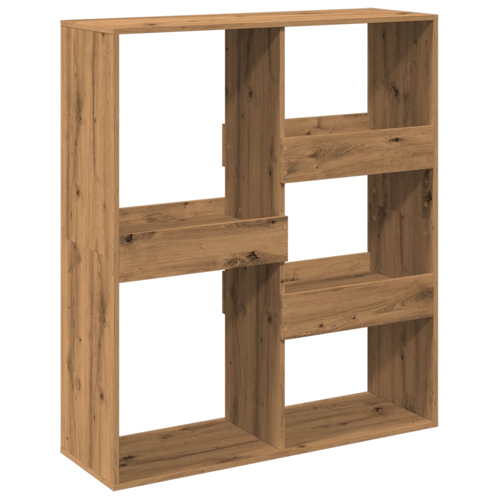 Room divider, handcrafted oak 100x33x115 cm processed wood