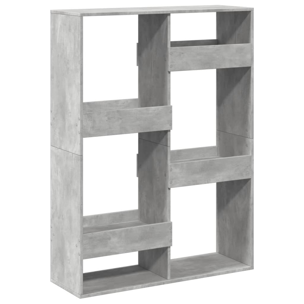 Room divider, concrete grey, 100x33x135 cm, engineered wood